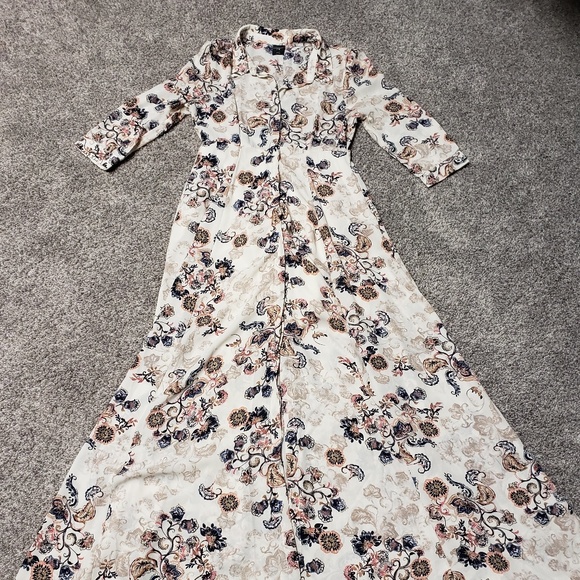 Exquisite floral maxi dress small - Picture 2 of 5